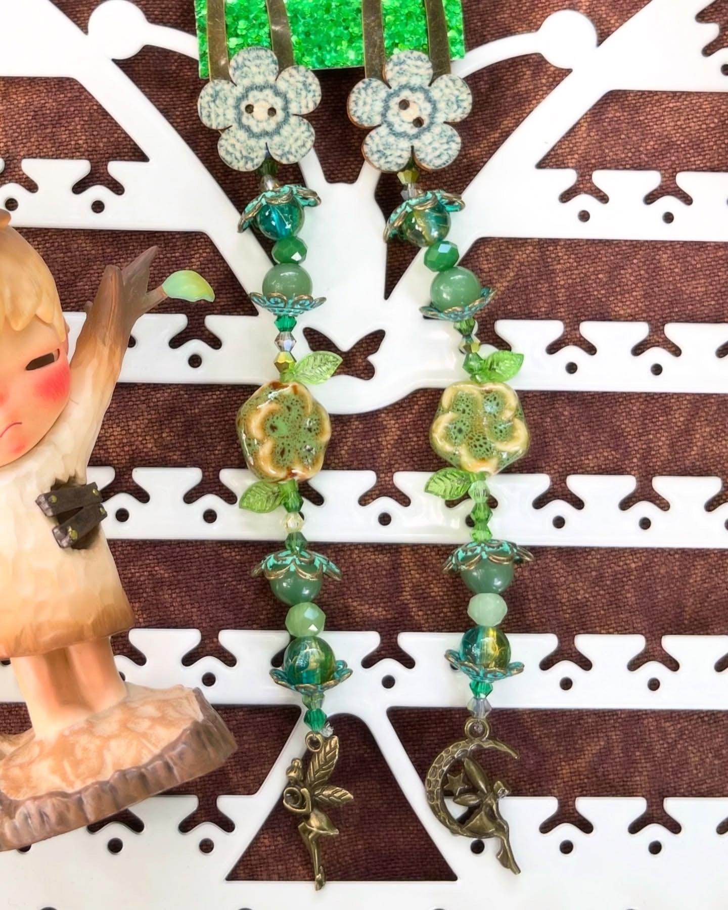 [Sweden] Diiioneya Handmade Garden Clips Fairy Dream Green Tone