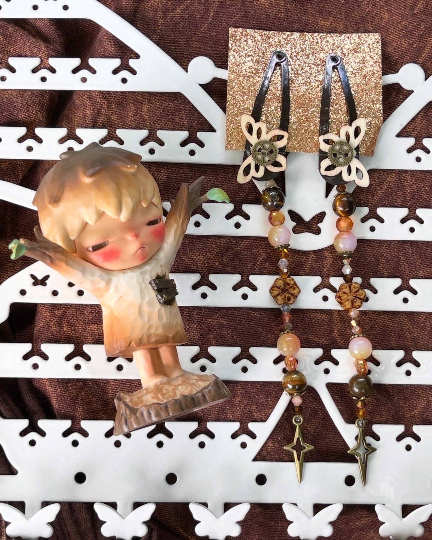 [Sweden] Diiioneya Handmade Garden Clips Fairy Dream Brown Tone