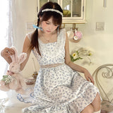 Get trendy with Cottage Fairyland Floral Cotton Dress -  available at Peiliee Shop. Grab yours for $36 today!