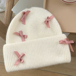 Get trendy with Ribbon love wool blended beanie knitting hat -  available at Peiliee Shop. Grab yours for $9.90 today!