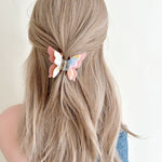 Get trendy with Pastel Rainbow Butterfly actylic hair claw clips -  available at Peiliee Shop. Grab yours for $5.80 today!