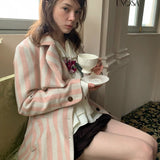 UNOSA Cloudy Palace 70% Cotton 30% Linen Suit Cardigan Blazer Coat