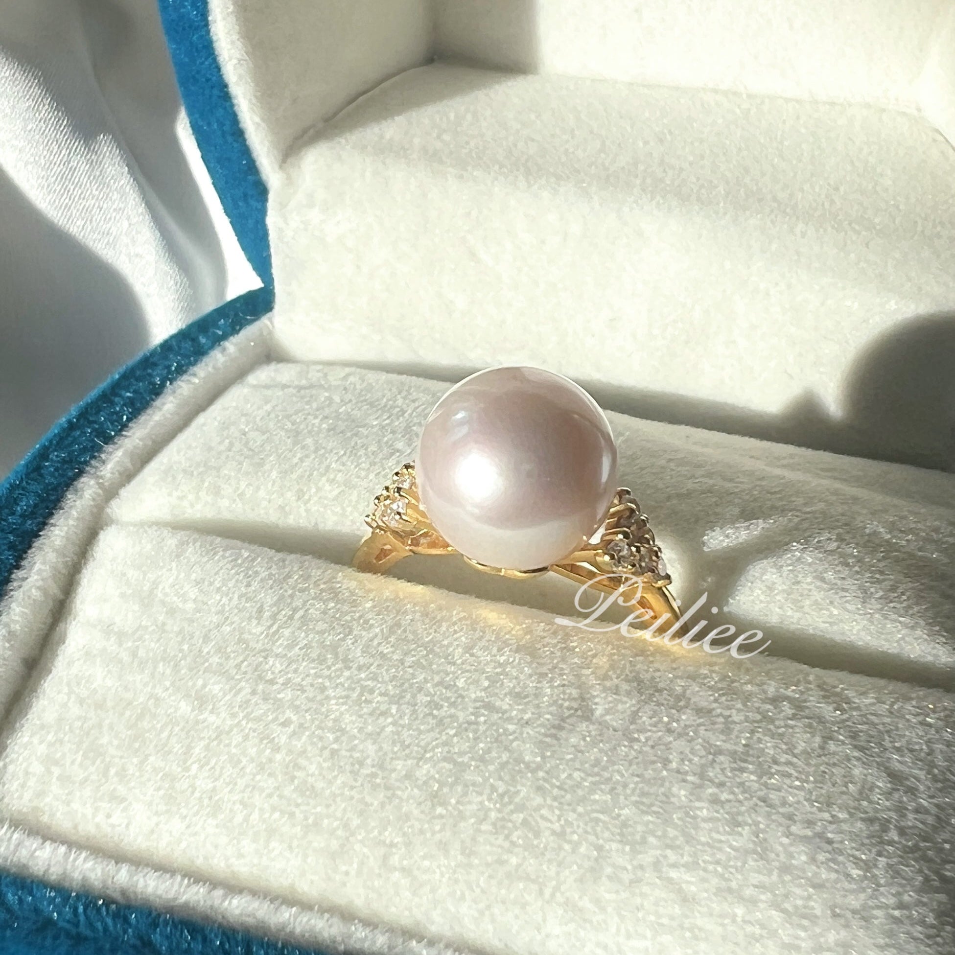 Get trendy with 10-11mm Rose Freshwater Pearl Ring With Gold Plated -  available at Peiliee Shop. Grab yours for $99 today!