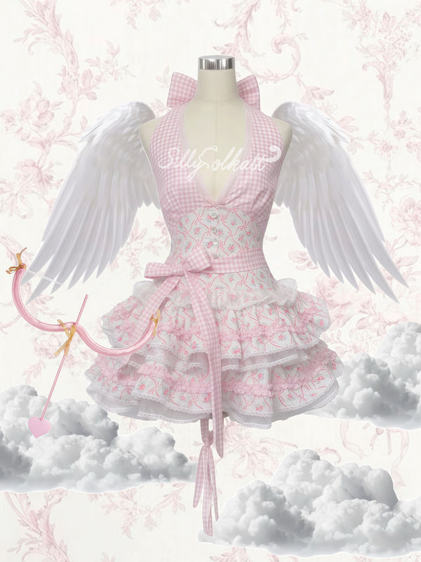 Silly Solkatt Seaside Blush Floral Mini Dress