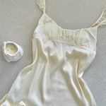 Get trendy with Dreamy Cream Soft  Lingerie Dress -  available at Peiliee Shop. Grab yours for $23 today!