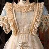 BloodSupply Happy Birthday Mousse Date Cream Lace Apron