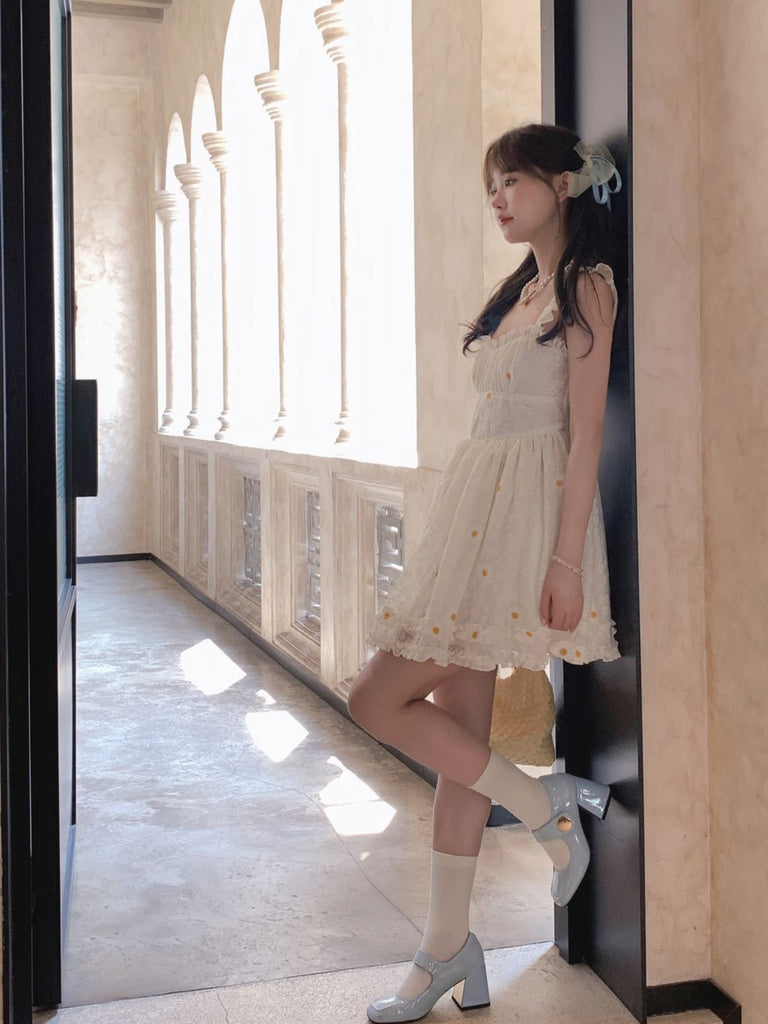 [Rose Candy] Daisy Delight Tulle Dress - Premium Dresses from Rose Candy - Just $36! Shop now at Peiliee Shop