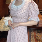 Get trendy with [Rose Candy] Afternoon Tea Polka Dot Dress - Dress available at Peiliee Shop. Grab yours for $35.50 today!