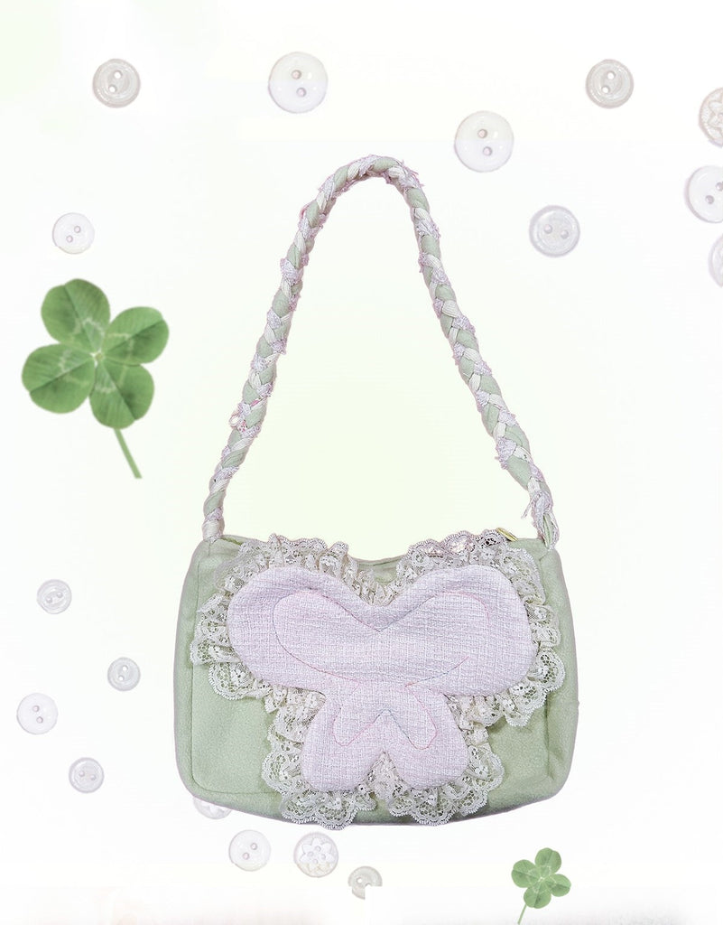 [Rose Island] Spring Butterfly Zipper Shoulder Bag - Premium Handbags from Rose Island - Just $35.50! Shop now at Peiliee Shop