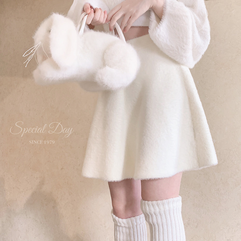 Get trendy with Soft bunny faux fur skirt - Dresses available at Peiliee Shop. Grab yours for $19 today!