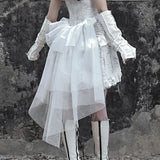 Get trendy with [Blood Supply] Madhouse Distressed Dress Set - Dresses available at Peiliee Shop. Grab yours for $49 today!