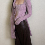 Get trendy with [Illimite] Lavender Romance Soft knitted cardigan three pieces set - Clothing available at Peiliee Shop. Grab yours for $56.80 today!
