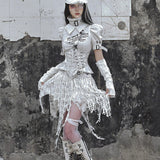 Get trendy with [Blood Supply] Madhouse Distressed Fishbone Waist Belt - Apparel & Accessories available at Peiliee Shop. Grab yours for $38.90 today!
