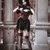 Get trendy with [Blood Supply] Halloween Royal Velvet Gothic Dress - Dresses available at Peiliee Shop. Grab yours for $56 today!