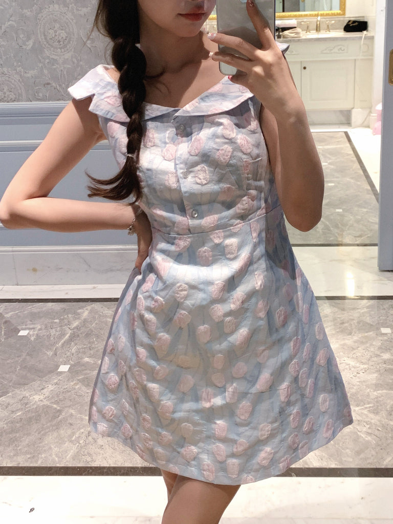 Get trendy with [Rose Candy] Tulip Tale Vintage Mini Dress - Dresses available at Peiliee Shop. Grab yours for $38 today!