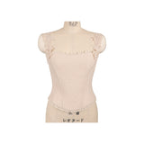 [Mummy Cat] My Soft Angel Floral Wool Corset Top Camisole