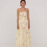 [Made in Spain] Carmen Says Vestido maxi con estampado de sistema solar de Grace