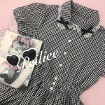 Get trendy with Sweden Warehouse [By Peiliee] Afternoon Tea At Tiffany Gingham Babydoll Mini Dress Lolita 1997 style -  available at Peiliee Shop. Grab yours for $30 today!