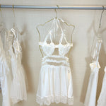 Get trendy with Vendela Rose Angel Heart White Lingerie Dress -  available at Peiliee Shop. Grab yours for $19.90 today!