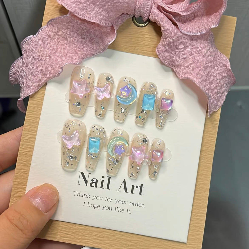 Reusable Fantasy Star Nail Art Products Wear Nail Tablets - Premium Accessories from Peiliee Shop - Just $18.00! Shop now at Peiliee Shop