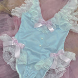 Get trendy with [Handmade Lingeire] Blue Angel Melody Lingerie Bodysuit -  available at Peiliee Shop. Grab yours for $39.90 today!