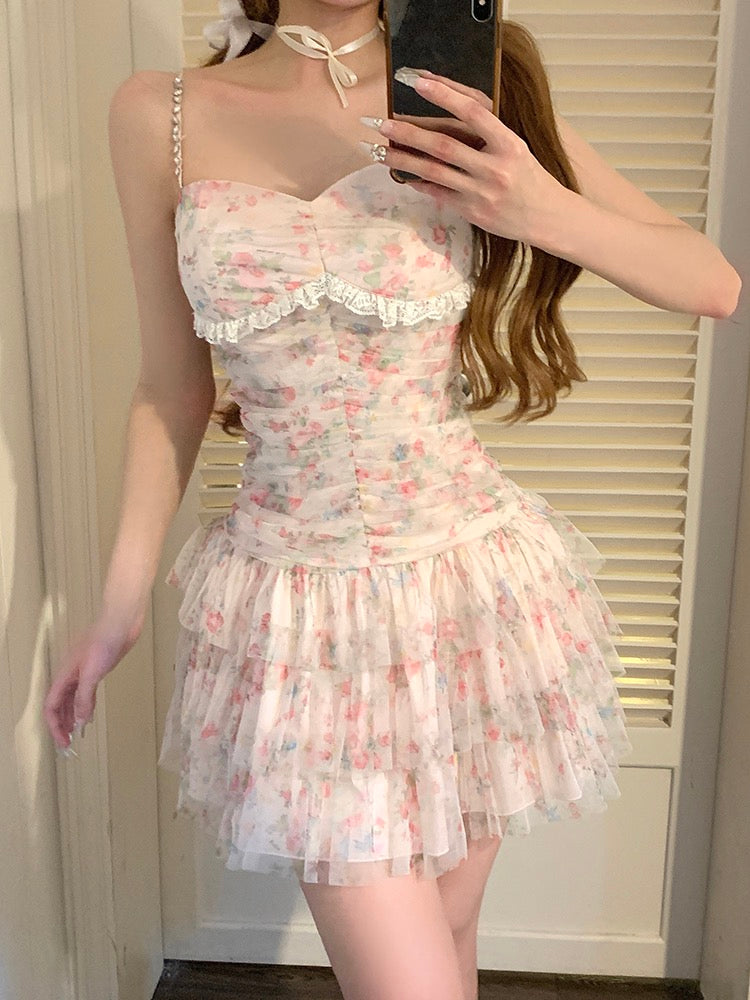 Get trendy with Floral Romance Mini Dress -  available at Peiliee Shop. Grab yours for $45 today!