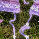 Get trendy with [Customized Handmade] Galaxy Mermaid Pastel knitting set by windoii bikini top and skirt -  available at Peiliee Shop. Grab yours for $39.90 today!