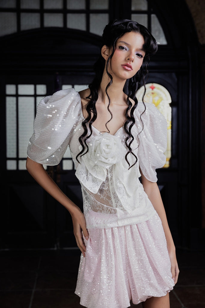 [UNOSA] White lace fairy dress - Premium  from UNOSA - Just $48.00! Shop now at Peiliee Shop