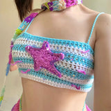 Get trendy with [Customized Handmade] Twinkle Little Star Handmade knitting top by windoii -  available at Peiliee Shop. Grab yours for $45 today!