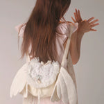 Get trendy with [Rose Island] Angel wings double-shoulder backpack -  available at Peiliee Shop. Grab yours for $43 today!