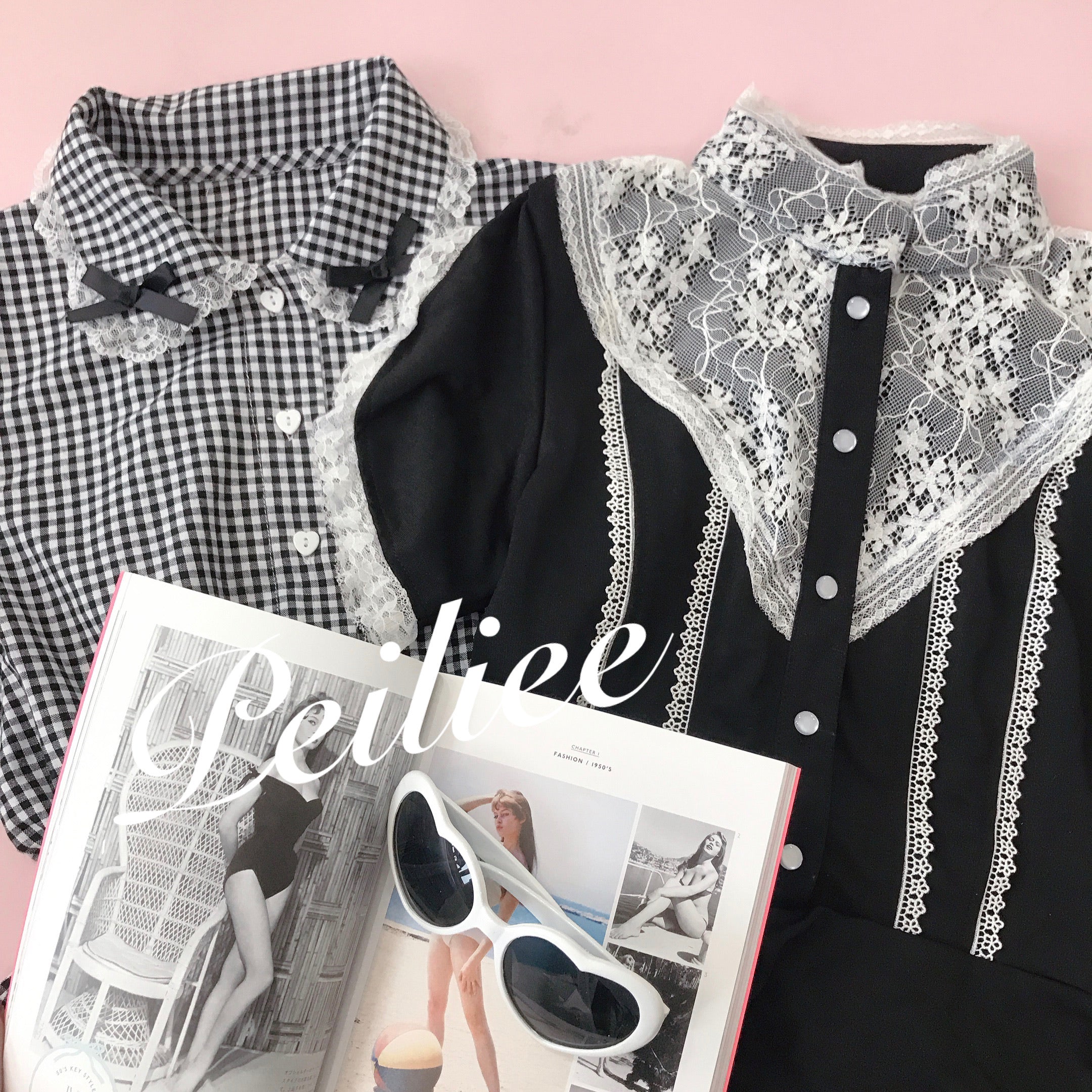 Get trendy with Sweden Warehouse [By Peiliee] Afternoon Tea At Tiffany Gingham Babydoll Mini Dress Lolita 1997 style -  available at Peiliee Shop. Grab yours for $30 today!