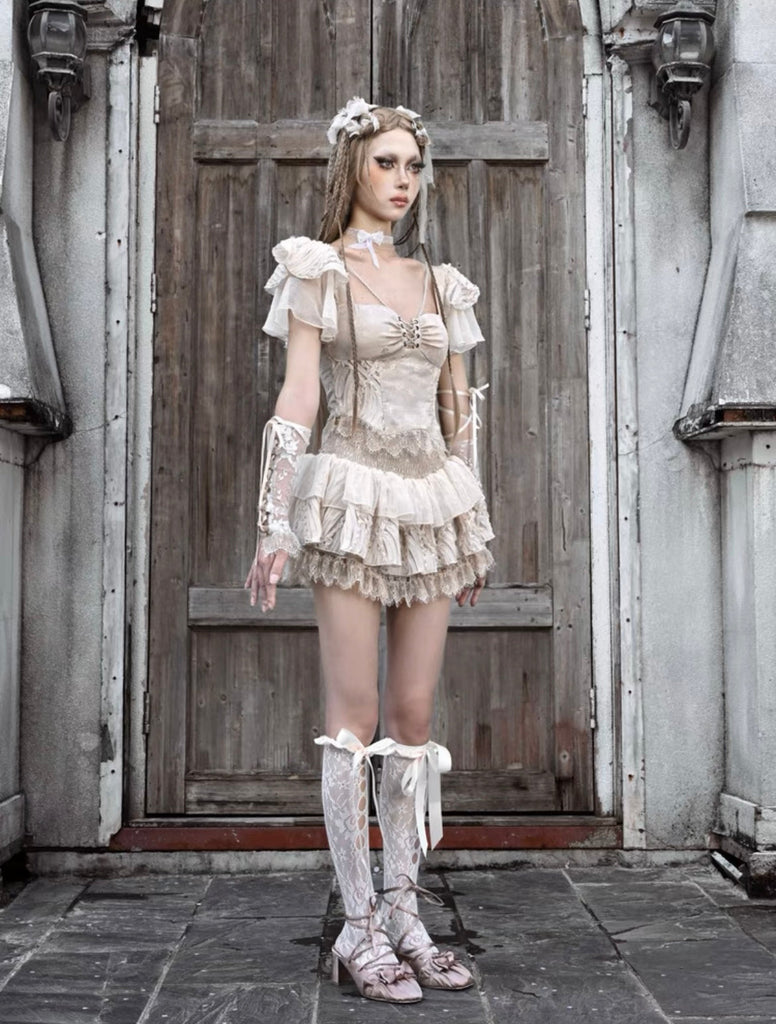 [Blood Supply]Regal Ballet Lace & Tulle Set - Premium Clothing from Blood Supply - Just $36.00! Shop now at Peiliee Shop