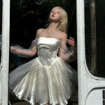 Get trendy with Ballerina Silver Angel Corset Dress -  available at Peiliee Shop. Grab yours for $59.90 today!