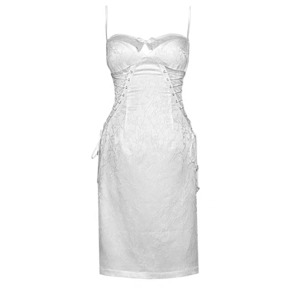[blood supply]Frost Queen Silver White Strappy Maxi Dress - Premium Dress from Blood Supply - Just $32.00! Shop now at Peiliee Shop