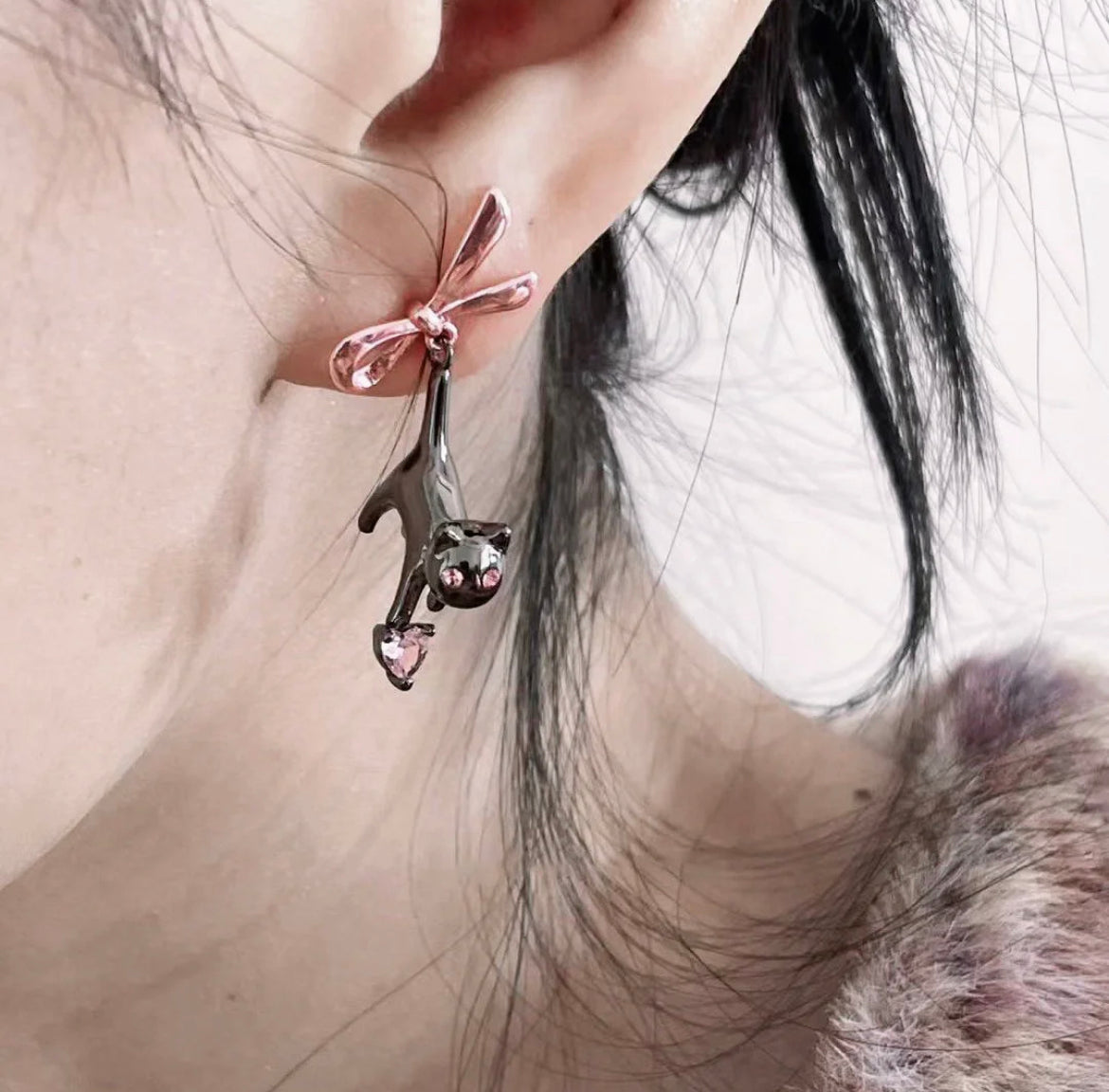 Get trendy with Kitty Doll Cat Earring -  available at Peiliee Shop. Grab yours for $8.60 today!