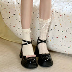 Get trendy with Dollette Babydoll Below-knee Socks -  available at Peiliee Shop. Grab yours for $6.50 today!