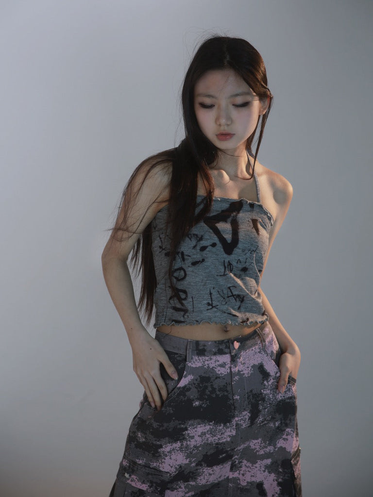 [Evil Tooth]Graffiti Art Rebel Camisole - Premium Shirts & Tops from Evil Tooth - Just $29.00! Shop now at Peiliee Shop