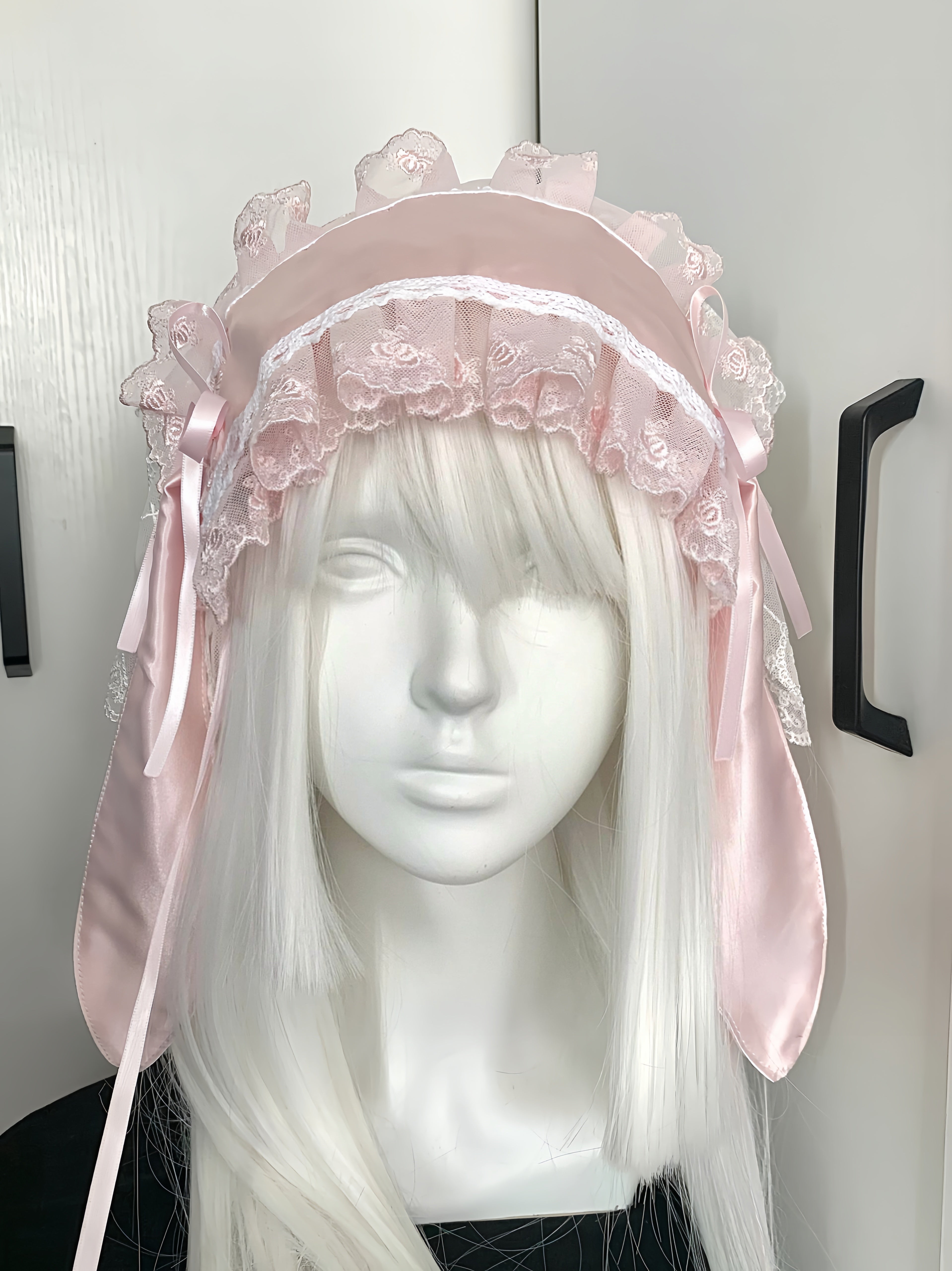 Get trendy with Handmade Pink Bunny Hat Headband -  available at Peiliee Shop. Grab yours for $21.90 today!