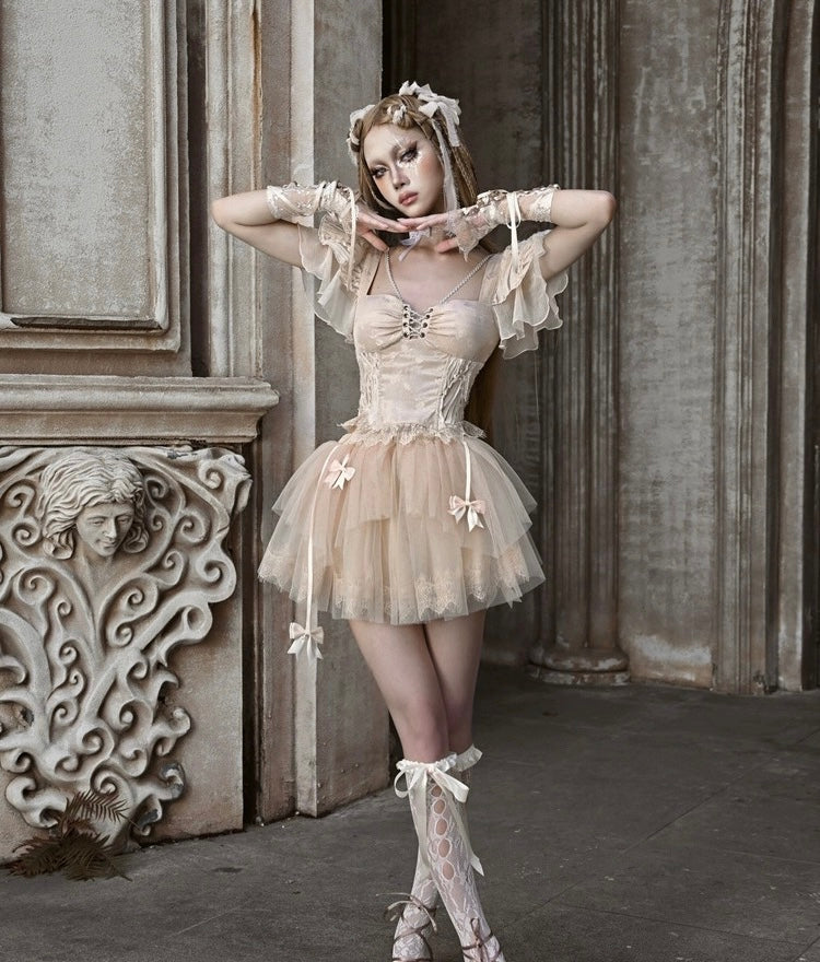 Get trendy with [Blood Supply]Regal Ballet Lace & Tulle Set - Clothing available at Peiliee Shop. Grab yours for $36 today!