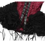 Get trendy with [Blood Supply]Halloween Alice Dark Gothic Corset and Lace-up Set (Red) - Clothing available at Peiliee Shop. Grab yours for $18 today!