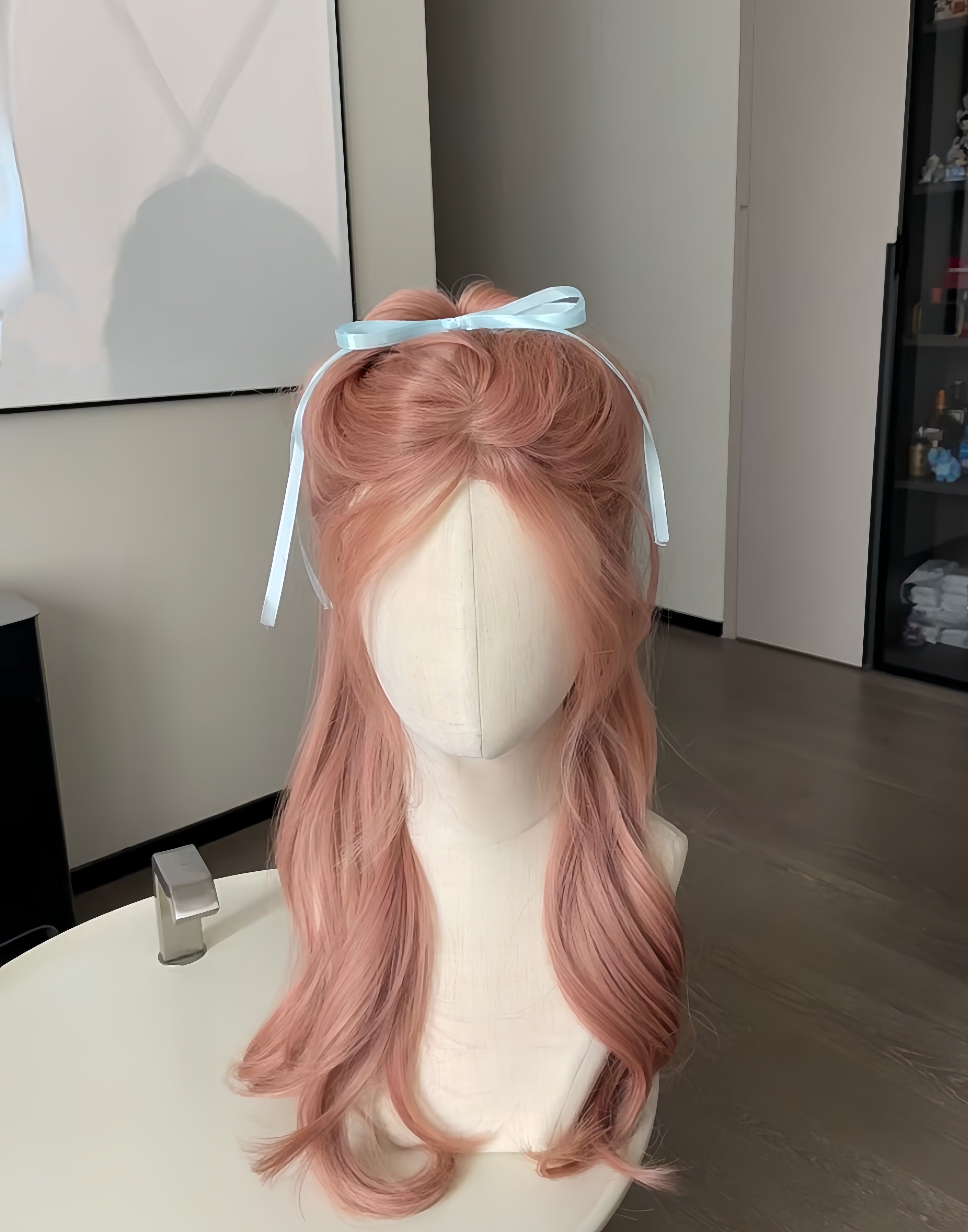 Get trendy with Momo Chan Peach Pink Daily Wig Cosplay Wig -  available at Peiliee Shop. Grab yours for $26.80 today!