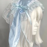 Get trendy with Blue version Handmade Pink Bunny Hat Headband -  available at Peiliee Shop. Grab yours for $21.90 today!