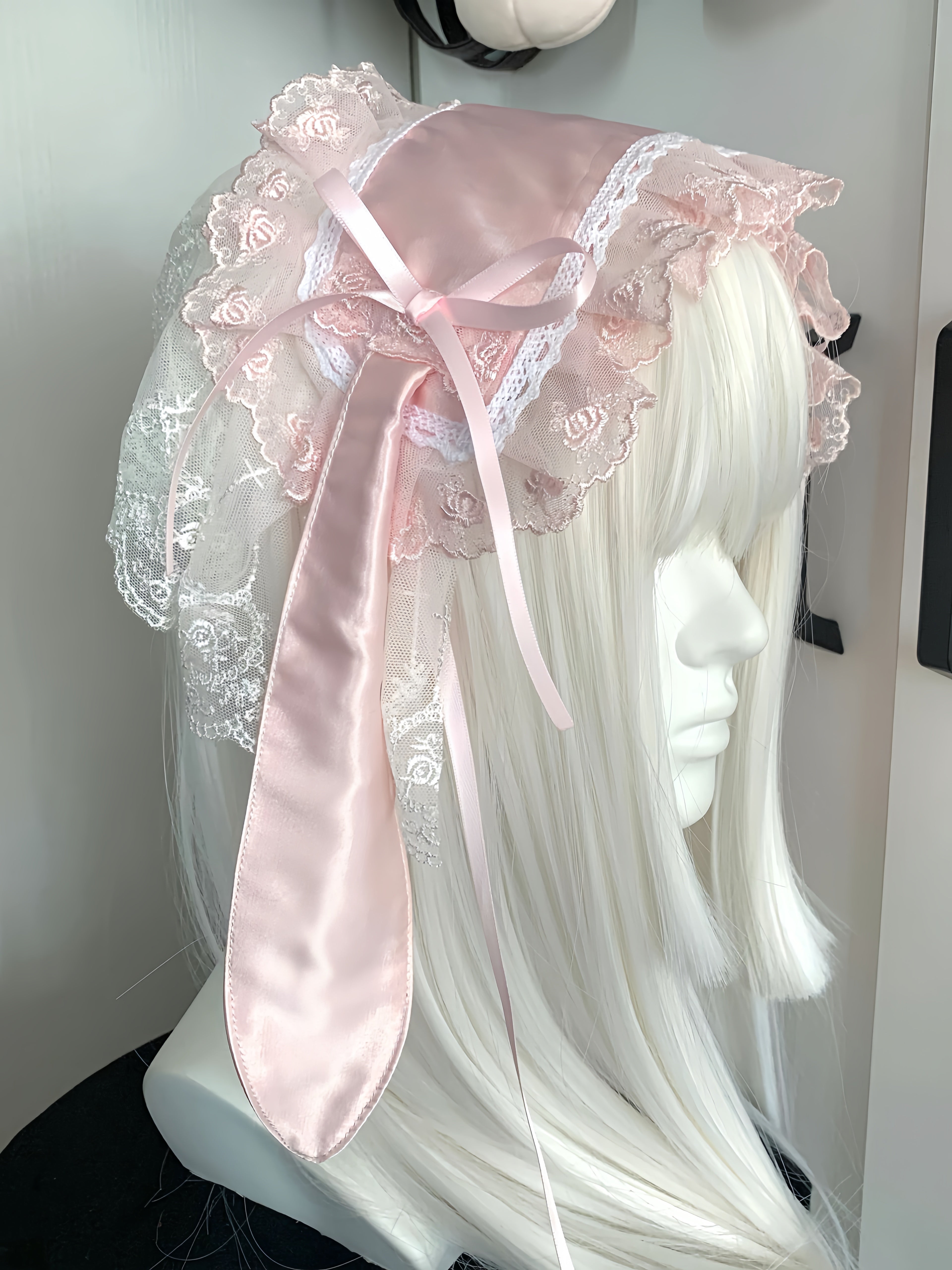 Get trendy with Handmade Pink Bunny Hat Headband -  available at Peiliee Shop. Grab yours for $21.90 today!