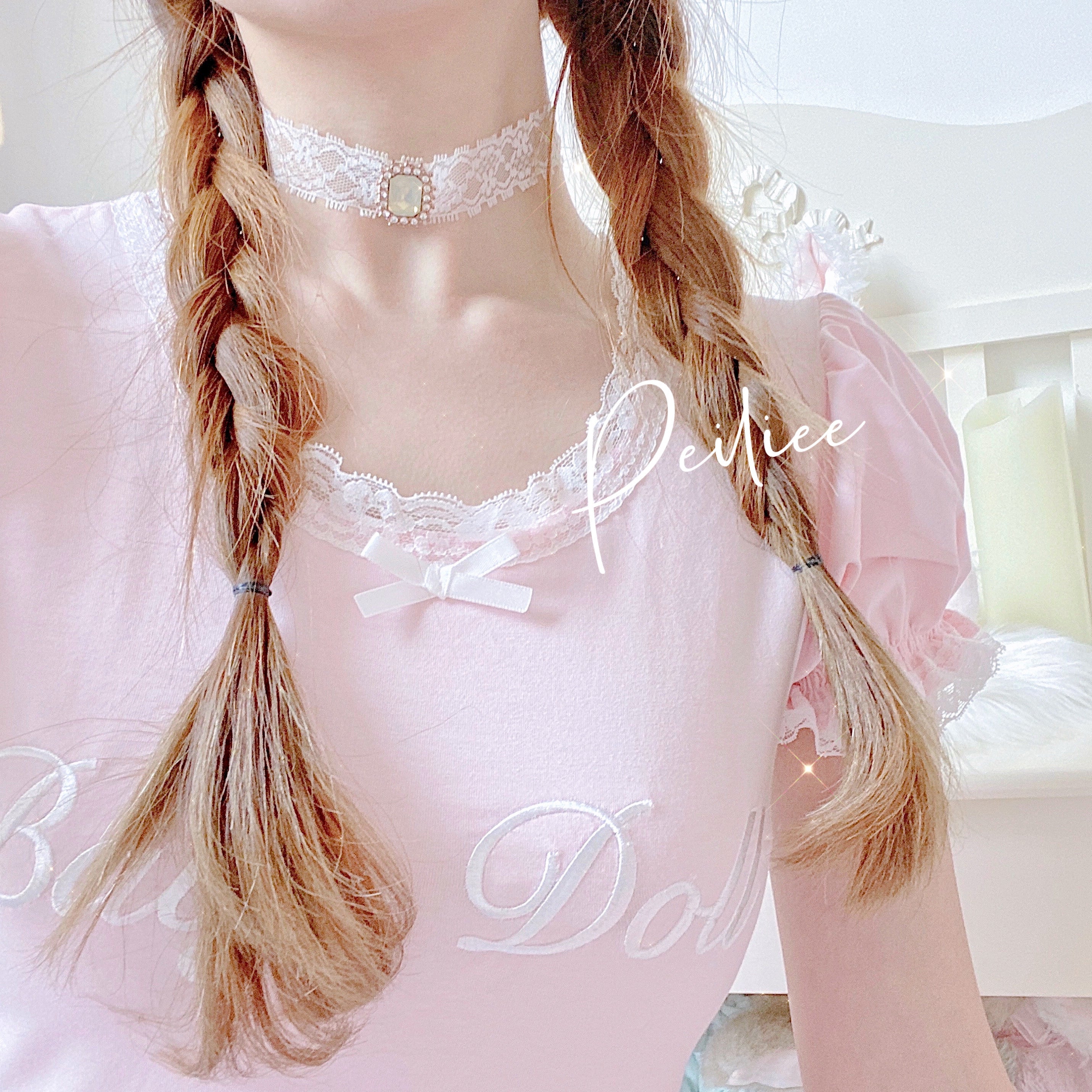 Get trendy with Sweden warehouse [Peiliee Deaign] Min Sötnos Sweet Baby Doll Cotton Top -  available at Peiliee Shop. Grab yours for $29.90 today!