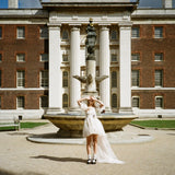 Get trendy with [Haute couture] Enamel illusion Wedding Dress New Vintage Dress Handmade By Ankin -  available at Peiliee Shop. Grab yours for $368 today!