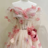 Get trendy with My Majesty the Rose Wedding Dress Floral Gown Midi Dress -  available at Peiliee Shop. Grab yours for $85 today!