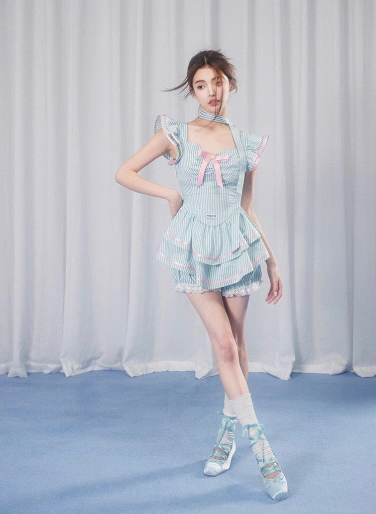 [KV72] Jasmine Sea Salt Short Dress - Premium  from KV72 - Just $63.00! Shop now at Peiliee Shop
