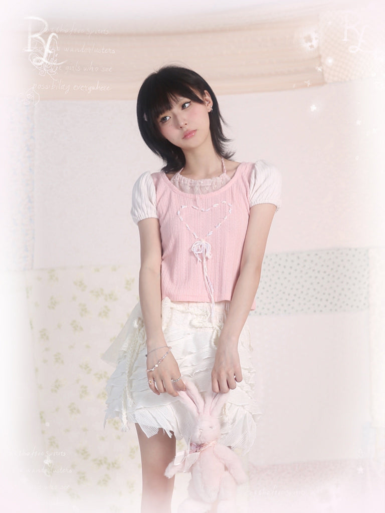 Get trendy with [Rose Island]Cotton Candy Butterfly Dance Top - Top available at Peiliee Shop. Grab yours for $35 today!
