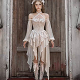 Get trendy with [Blood Supply]Classical court gorgeous lantern sleeve dress - Clothing available at Peiliee Shop. Grab yours for $64 today!