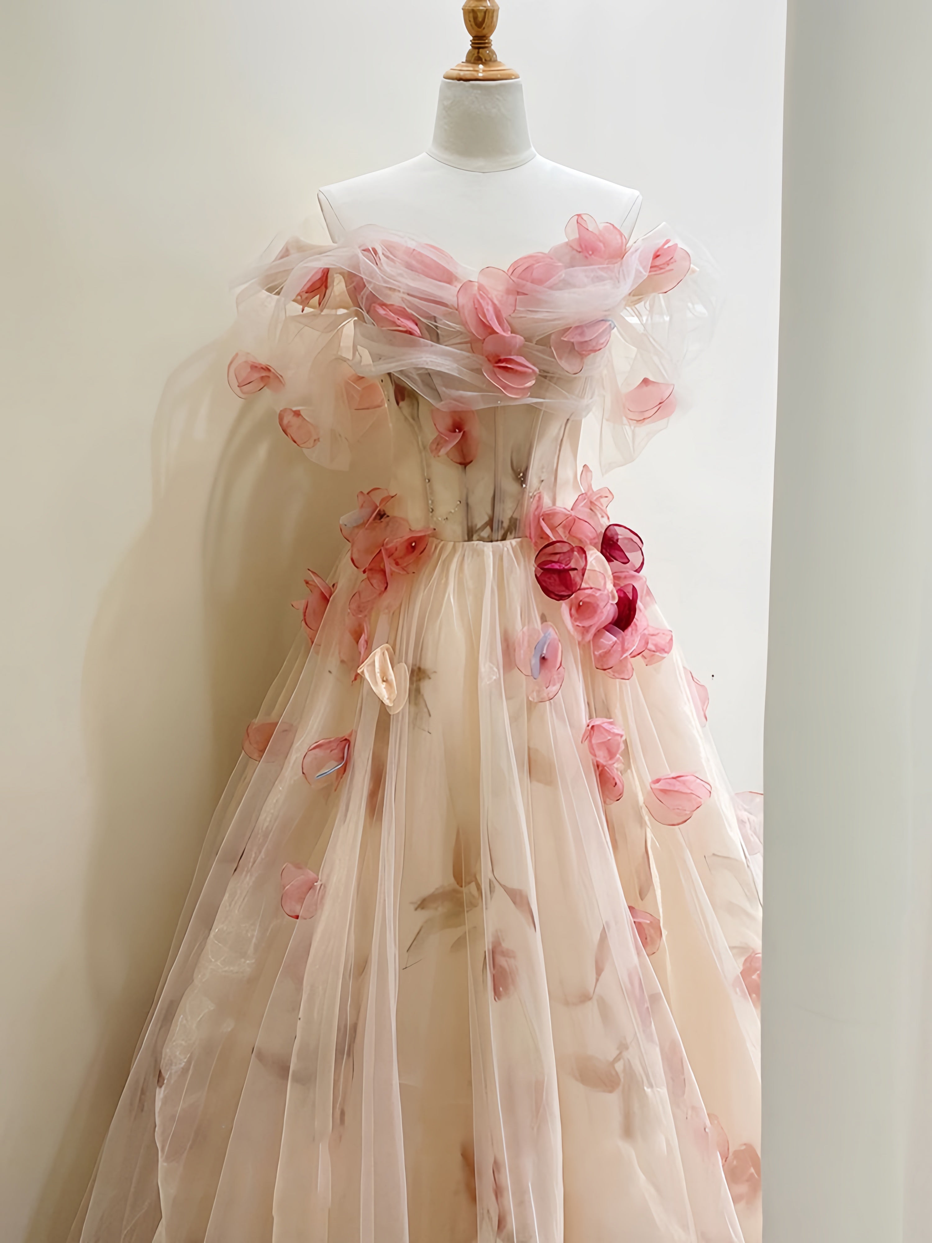 Get trendy with My Majesty the Rose Wedding Dress Floral Gown Midi Dress -  available at Peiliee Shop. Grab yours for $85 today!